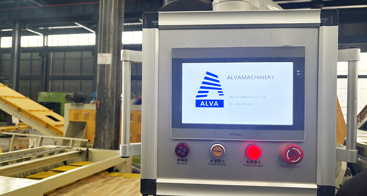 Alva Woodworking Machinery's Single-head Small Wood Strip Veneer Peeling Production Line