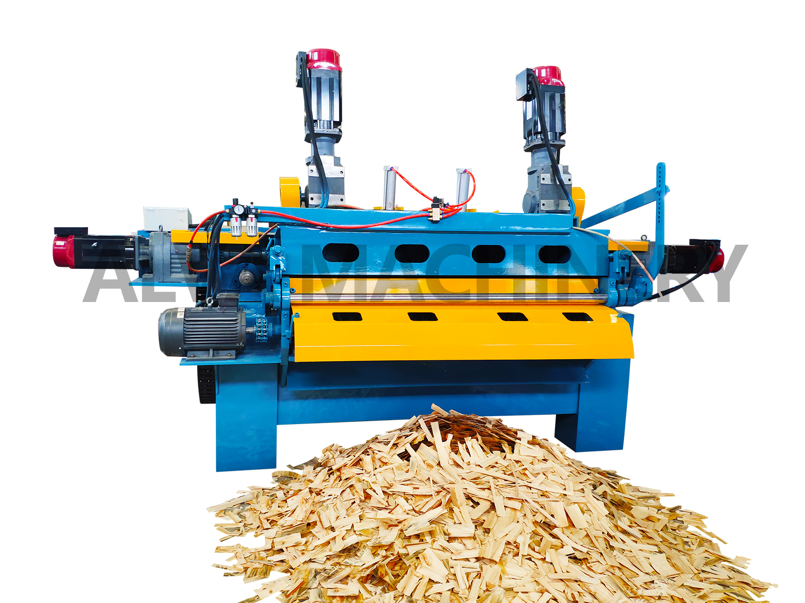OSB veneer peeling machine
