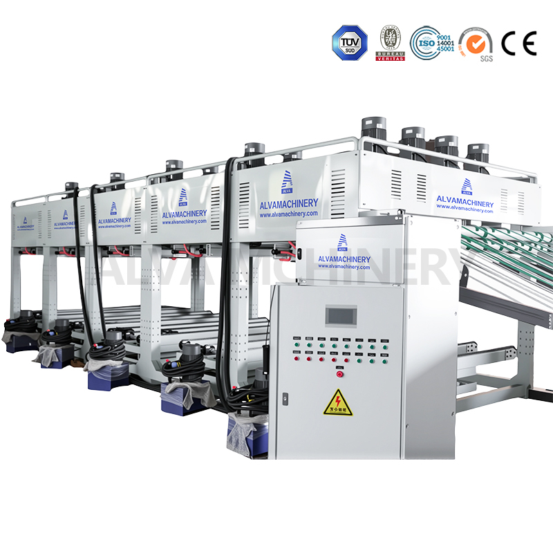 Four-level Veneer Stacker