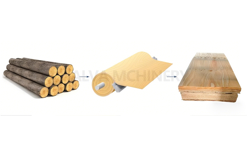 4FT Veneer Peeling Machine