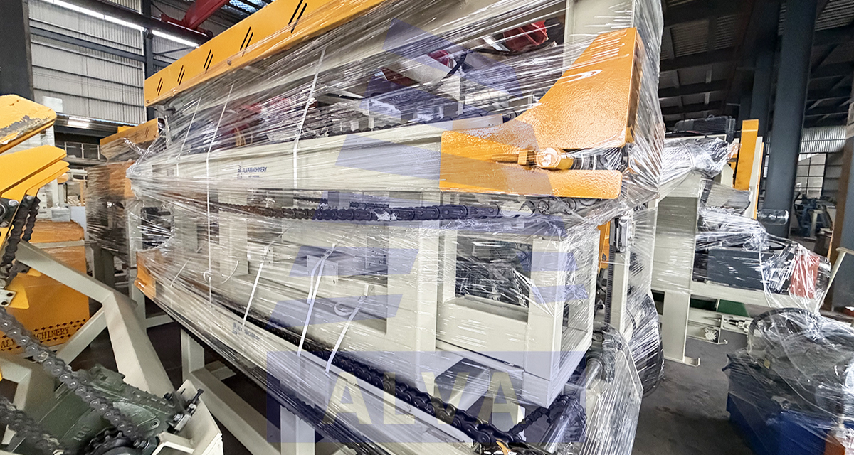 Shandong Alva Machinery Group’s One-to-Two Log Peeling Production Line Completes All Trial Inspections And Enters Packing And Shipping Stage